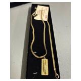 Abruzzi Gold Overlay Necklace With Pendant
