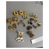 13 Pairs of Vintage Earrings