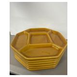 6 Cousances Ceramic Divided Plates