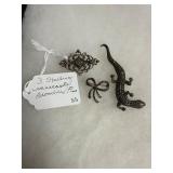 3 Sterling Silver Marcasite Brooches