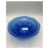 Hazel Atlas Blue Lace 10-Inch Bowl