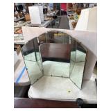 Three-Panel Folding Vanity Mirror