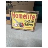 Homelite Chain Saws Advertising Sign
