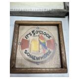 Wooden Wall Decor With Parrot Design