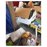 Box Lot of Plush Toys and Dolls