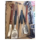 BBQ Tools with Wood Handles