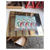 Framed Artwork With Mirror Border