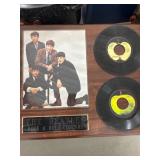The Beatles Display With Records
