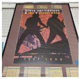 Bruce Springsteen Tour tickets 1999 Poster Display