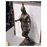 Bronze Figural Sculpture on Marble Base