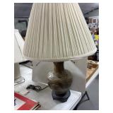 Bronze Table Lamp with Relief Designs