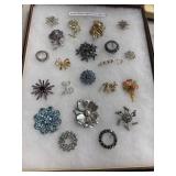 Vintage Rhinestone Brooches