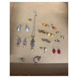 Jewelry Lot with Earrings and Necklace