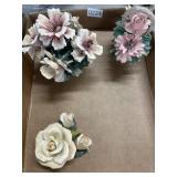 Porcelain Floral Figurine Lot