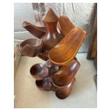 Ro-El Italy pipe holder Wooden Sculpture Display