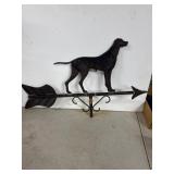 Iron Dog Figure Weathervane