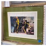 Watercolor Artwork of Rock Band Scene