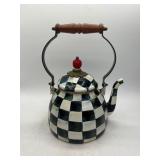 MacKenzie-Childs Checkered Tea Kettle