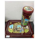 Orient Express Decorative Tray and Tin