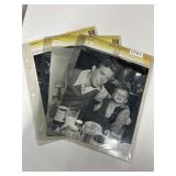 3 Press Photographs in Sleeves