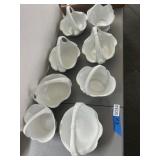 Eight Limoges Porcelain Baskets