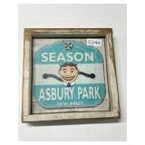 Framed Asbury Park Season Plaque