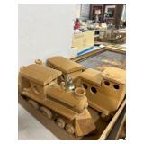 Handmade Wooden Toy Train Set