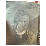 Tintype Photograph of Woman in Profile