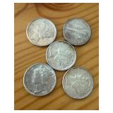 Five Mercury Dimes