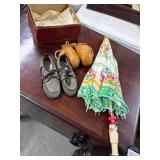 Child's Umbrella, Shoes, and Gloves Lot