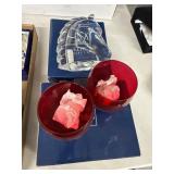 Mikasa Crystal King's Knight & Ruby Votives