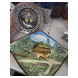 Decorative Ceramic Plates, Swiss and German Design