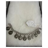 1950s Sterling Silver Charm Bracelet