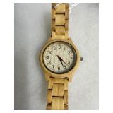 Wooden Quartz Wristwatch in Working Condition