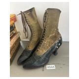 Vintage Two-Tone Lace-Up Lady's Boots