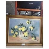Framed Floral Painting by Collingwood