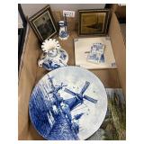 Delft Blue Pottery and Decorative Items Set