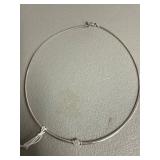 Sterling Silver Necklace With CZ Detail