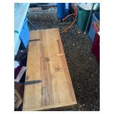Wooden Storage Chest With Metal Accents