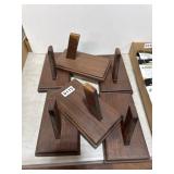 6 Wooden Display Stands