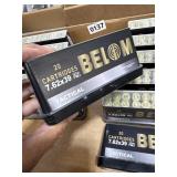 12 Boxes Belom 7.62x39mm 123gr FMJ Rifle Ammo