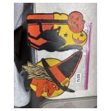 2 Beistle Halloween Die-Cut Decorations