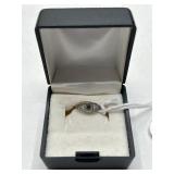 10KT Deco Child's Ring Cabochon Amethyst Sz 1.25