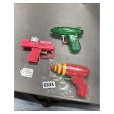 3 Vintage Water Pistols Bartons Plastrix & China