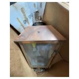 Copper Outdoor Wall Lantern with Glass Panel