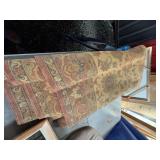 Woven Tapestry Table Runner With Floral Motif