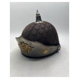 German Pickelhaube Helmet with Ornate Plate