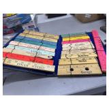 Wooden Ruler Salesman Sample Set in Case
