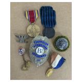 Badges and Medals Including WWII