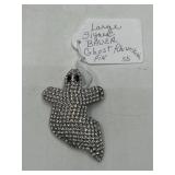 Bauer Signed Rhinestone Ghost Pin Brooch